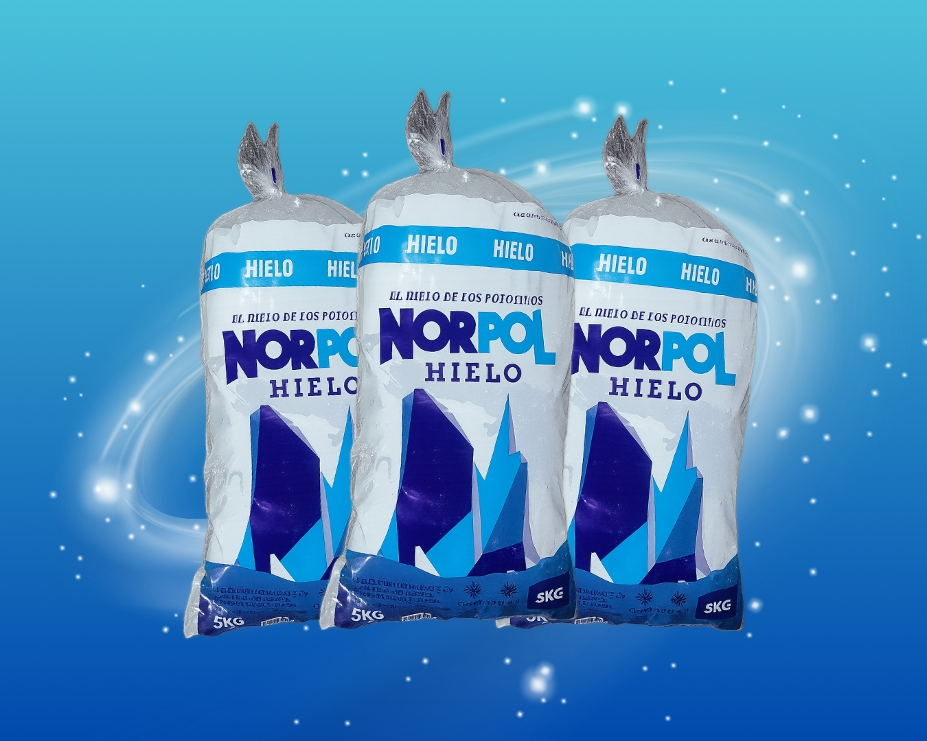 Hielo en Rolito - Presentaciones 5kg y 15kg